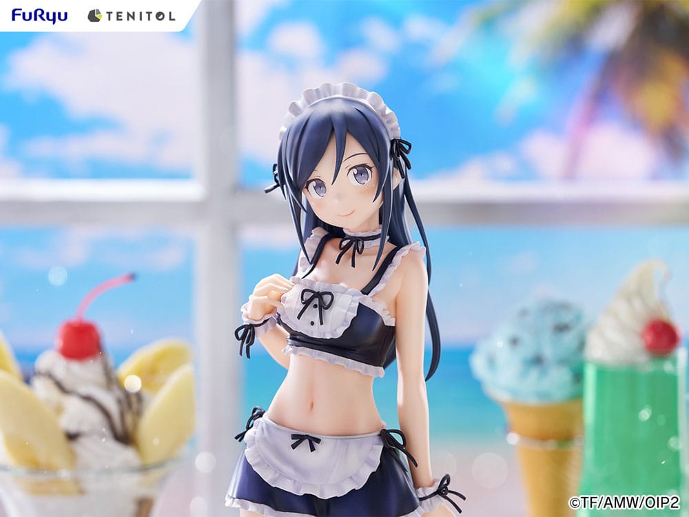 Ore no Imouto ga Konna ni Kawaii Wake ga Nai. Tenitol Tall PVC Statue Aragaki Ayase swimsuits maid Ver. 30 cm Prizefiguren Yokina