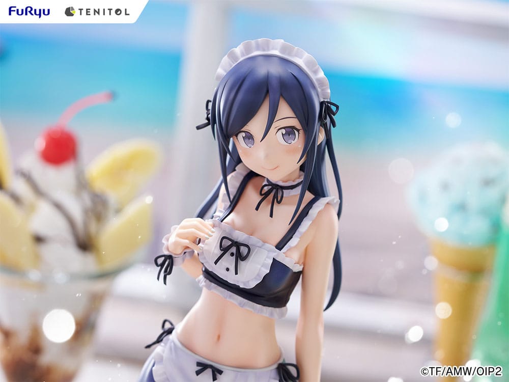 Ore no Imouto ga Konna ni Kawaii Wake ga Nai. Tenitol Tall PVC Statue Aragaki Ayase swimsuits maid Ver. 30 cm Prizefiguren Yokina