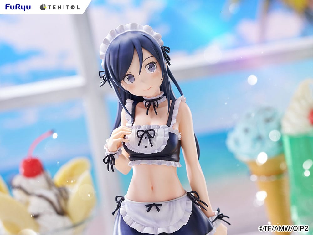 Ore no Imouto ga Konna ni Kawaii Wake ga Nai. Tenitol Tall PVC Statue Aragaki Ayase swimsuits maid Ver. 30 cm Prizefiguren Yokina