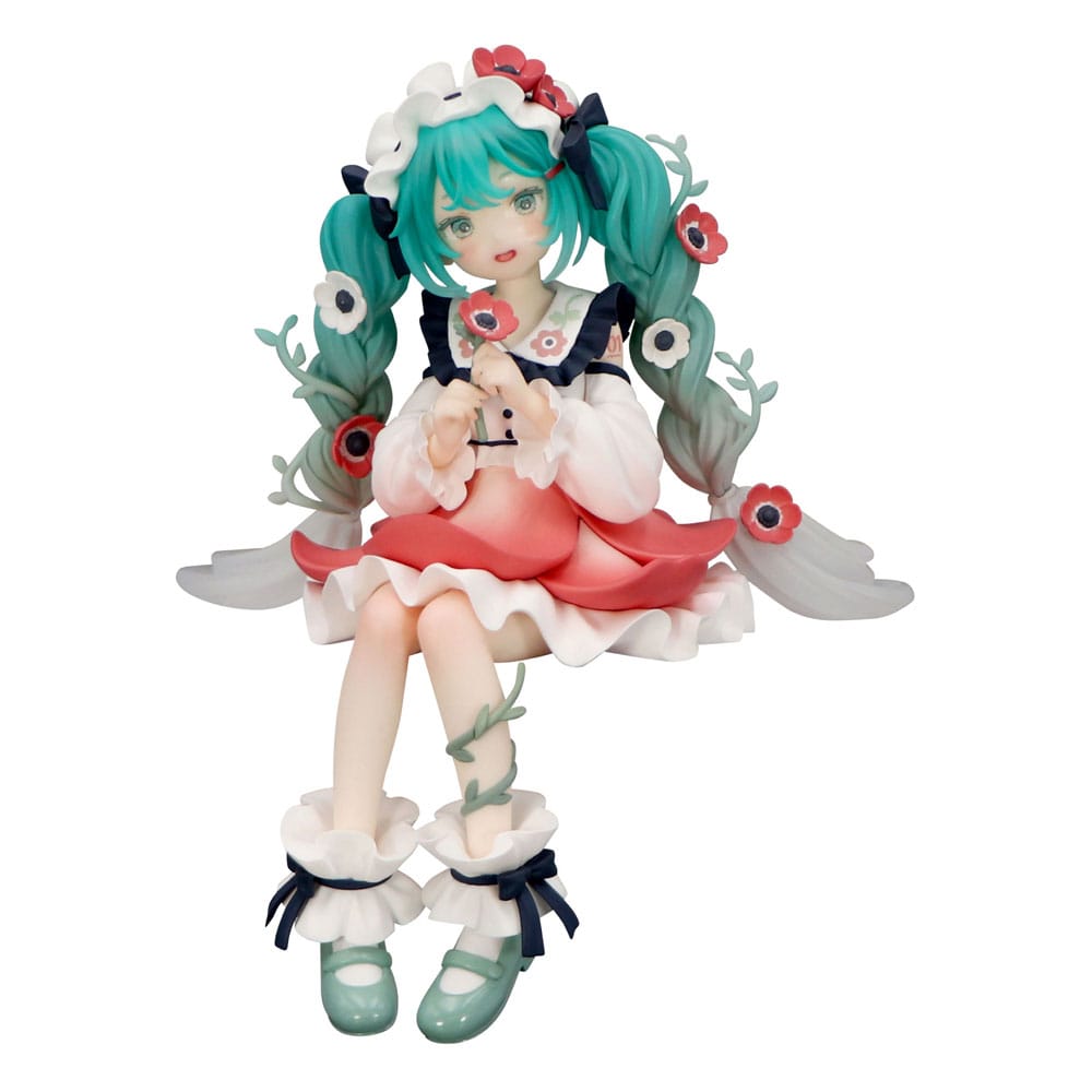 Hatsune Miku Noodle Stopper PVC Statue Hatsune Miku Flower Fairy Anemone 14 cm Prizefiguren Yokina
