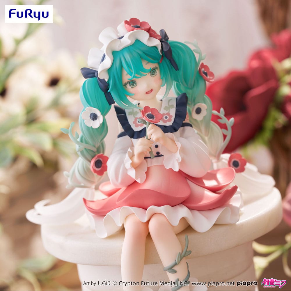 Hatsune Miku Noodle Stopper PVC Statue Hatsune Miku Flower Fairy Anemone 14 cm Prizefiguren Yokina