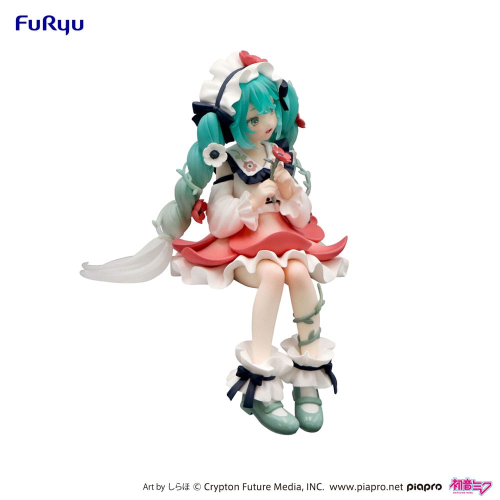 Hatsune Miku Noodle Stopper PVC Statue Hatsune Miku Flower Fairy Anemone 14 cm Prizefiguren Yokina