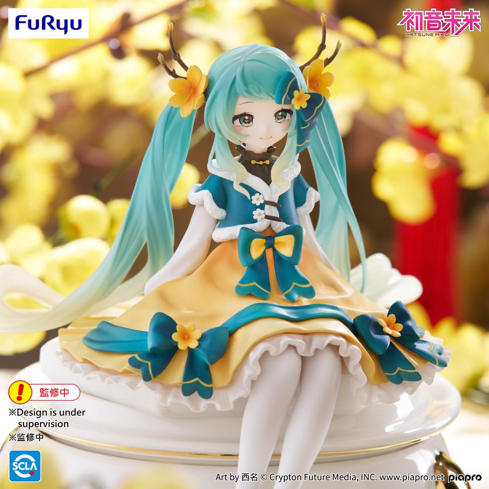 Hatsune Miku Noodle Stopper PVC Statue Hatsune Miku 2025 Chinese New Year Ver. 14 cm Prizefiguren Yokina