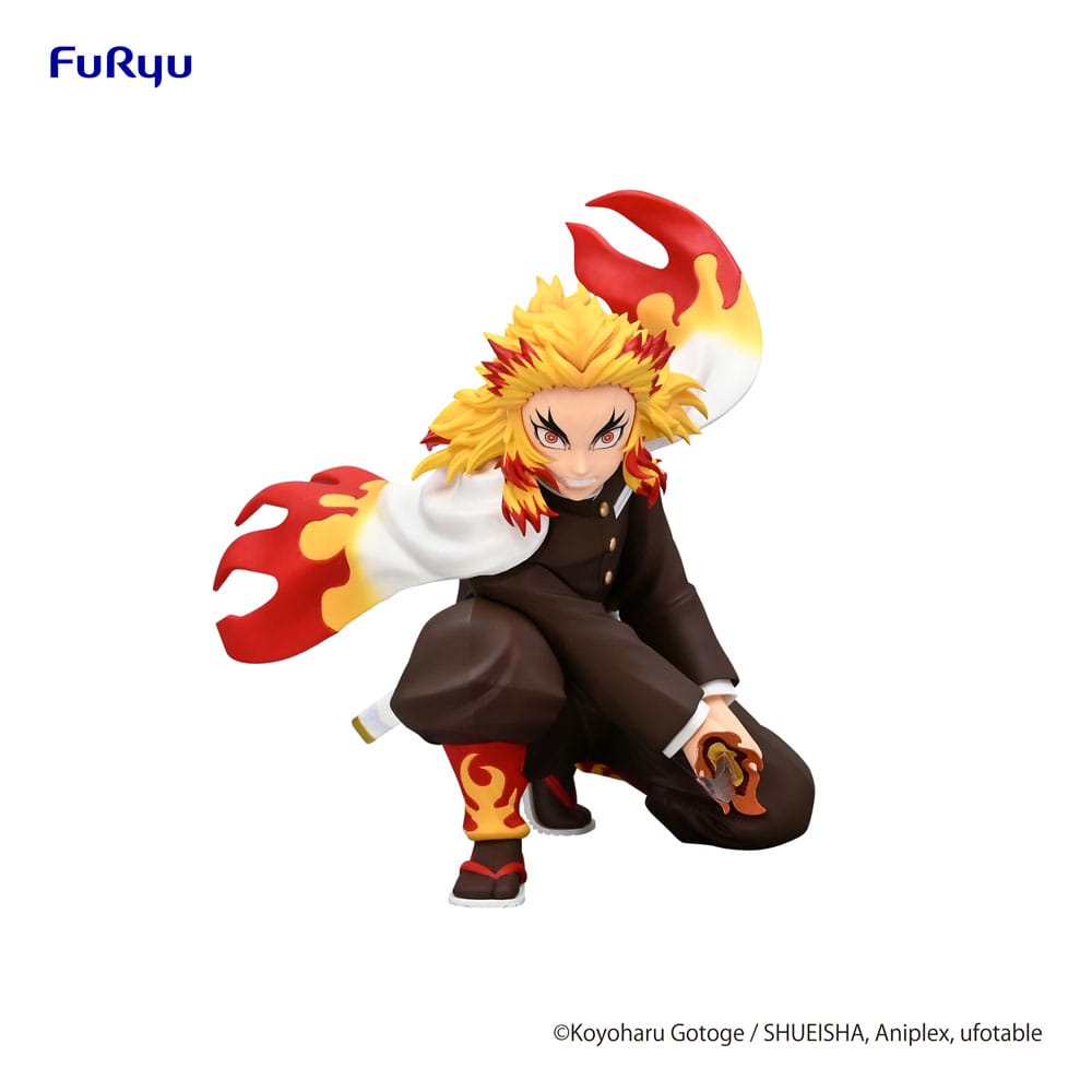 Demon Slayer: Kimetsu no Yaiba Noodle Stopper PVC Statue Rengoku Kyojuro Battle Ver. 10 cm Prizefiguren Yokina