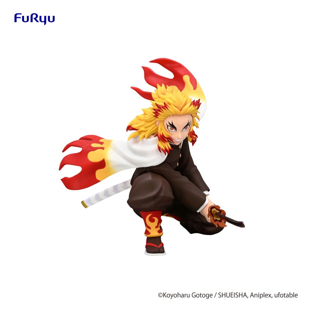 Demon Slayer: Kimetsu no Yaiba Noodle Stopper PVC Statue Rengoku Kyojuro Battle Ver. 10 cm Prizefiguren Yokina