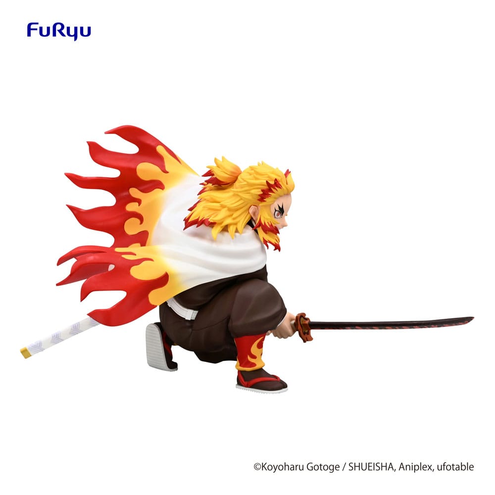 Demon Slayer: Kimetsu no Yaiba Noodle Stopper PVC Statue Rengoku Kyojuro Battle Ver. 10 cm Prizefiguren Yokina