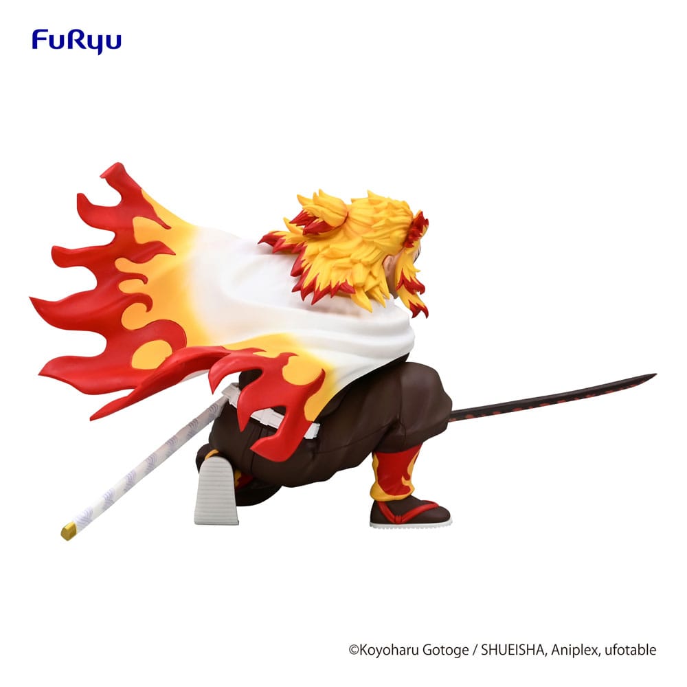 Demon Slayer: Kimetsu no Yaiba Noodle Stopper PVC Statue Rengoku Kyojuro Battle Ver. 10 cm Prizefiguren Yokina