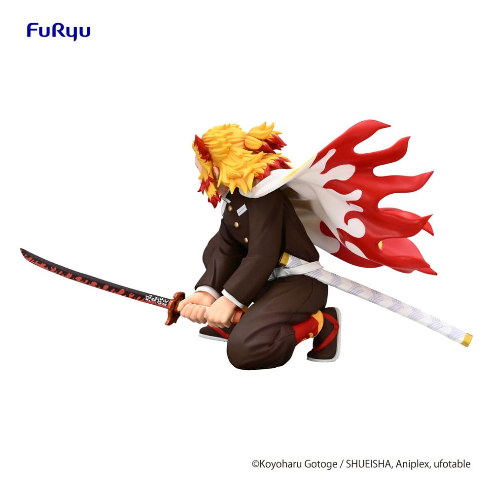 Demon Slayer: Kimetsu no Yaiba Noodle Stopper PVC Statue Rengoku Kyojuro Battle Ver. 10 cm Prizefiguren Yokina