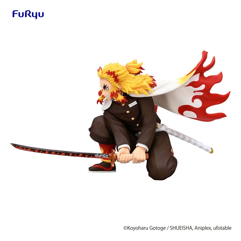 Demon Slayer: Kimetsu no Yaiba Noodle Stopper PVC Statue Rengoku Kyojuro Battle Ver. 10 cm Prizefiguren Yokina