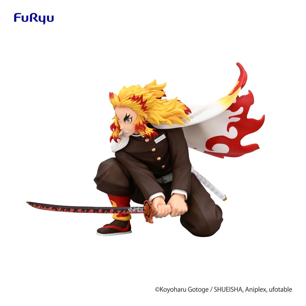Demon Slayer: Kimetsu no Yaiba Noodle Stopper PVC Statue Rengoku Kyojuro Battle Ver. 10 cm Prizefiguren Yokina