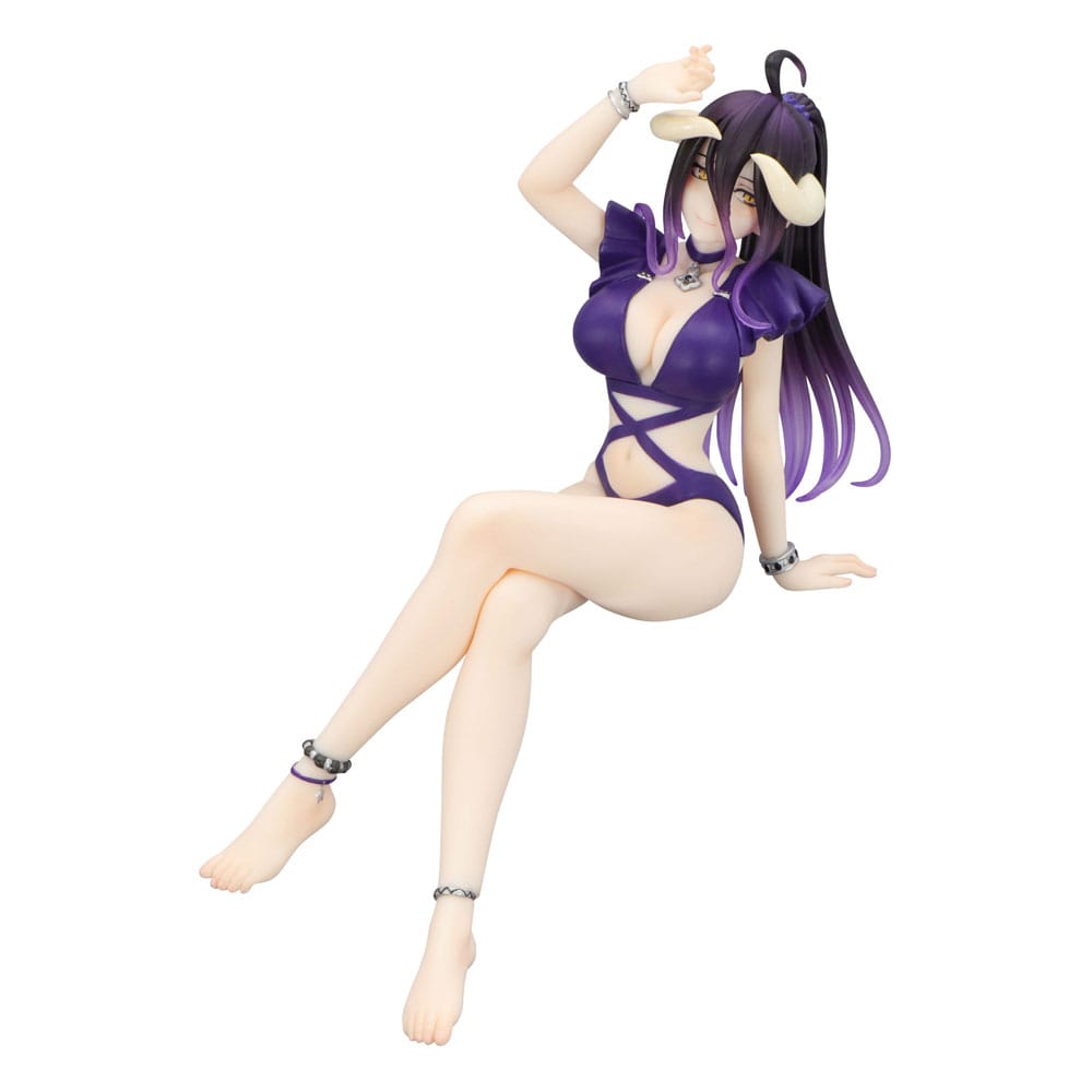 Overlord Noodle Stopper PVC Statue Albedo Swimsuit Dark Purple Color Ver. 16 cm Prizefiguren Yokina