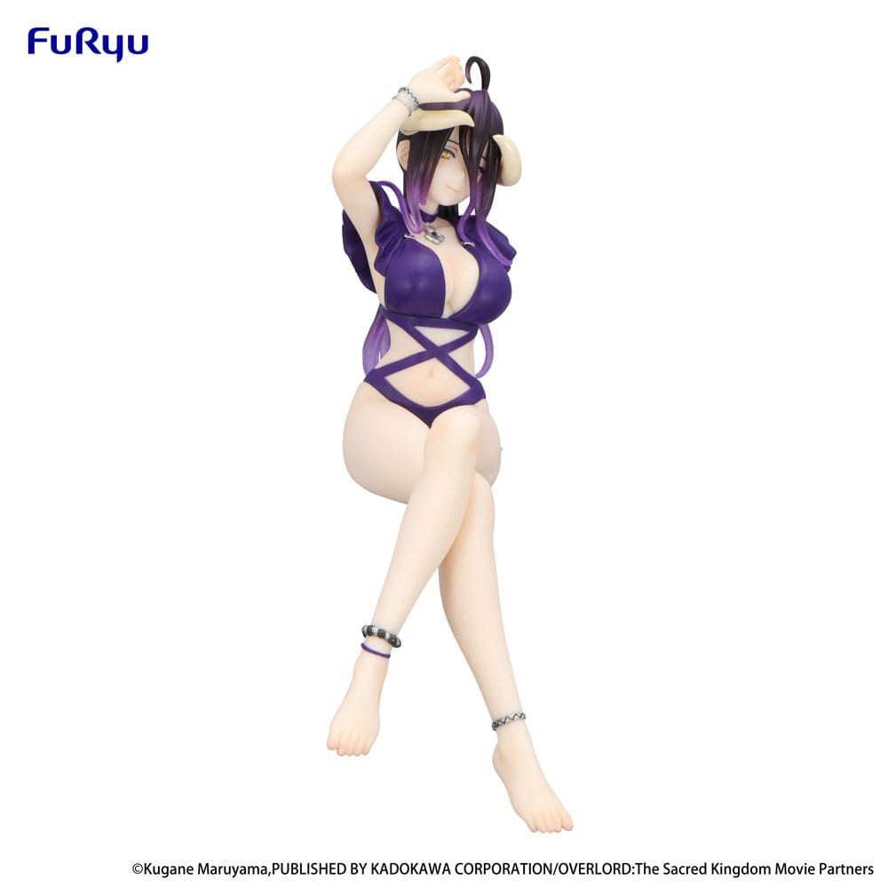 Overlord Noodle Stopper PVC Statue Albedo Swimsuit Dark Purple Color Ver. 16 cm Prizefiguren Yokina