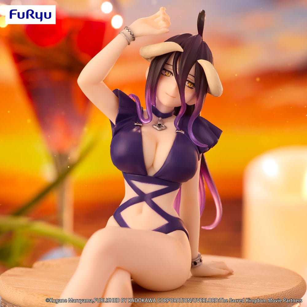 Overlord Noodle Stopper PVC Statue Albedo Swimsuit Dark Purple Color Ver. 16 cm Prizefiguren Yokina