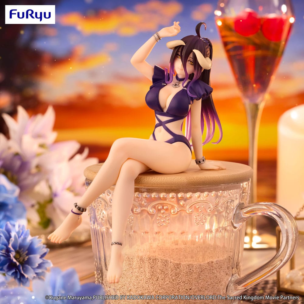 Overlord Noodle Stopper PVC Statue Albedo Swimsuit Dark Purple Color Ver. 16 cm Prizefiguren Yokina