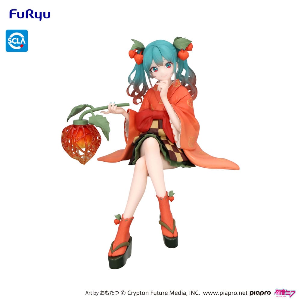 Hatsune Miku Noodle Stopper PVC Statue Flower Fairy Winter Cherry 15 cm Prizefiguren Yokina