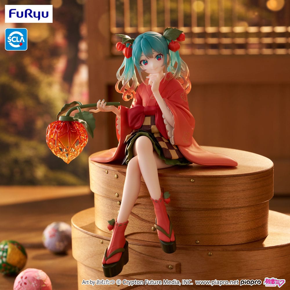 Hatsune Miku Noodle Stopper PVC Statue Flower Fairy Winter Cherry 15 cm Prizefiguren Yokina