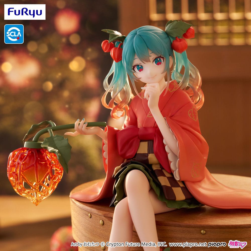 Hatsune Miku Noodle Stopper PVC Statue Flower Fairy Winter Cherry 15 cm Prizefiguren Yokina