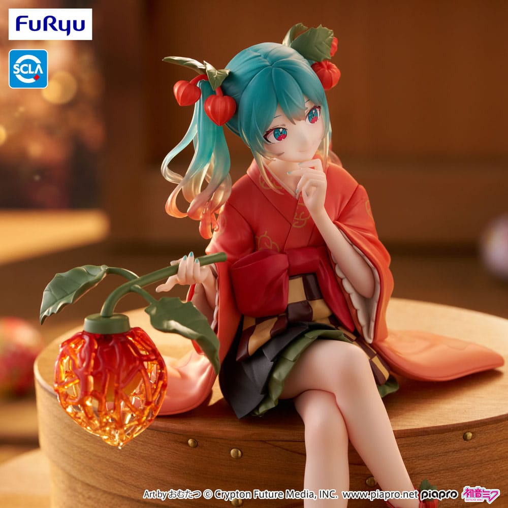 Hatsune Miku Noodle Stopper PVC Statue Flower Fairy Winter Cherry 15 cm Prizefiguren Yokina