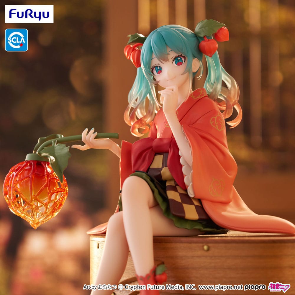 Hatsune Miku Noodle Stopper PVC Statue Flower Fairy Winter Cherry 15 cm Prizefiguren Yokina