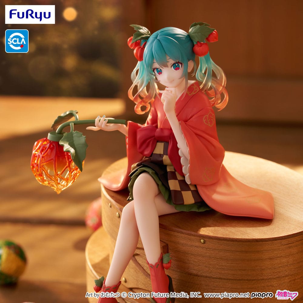 Hatsune Miku Noodle Stopper PVC Statue Flower Fairy Winter Cherry 15 cm Prizefiguren Yokina