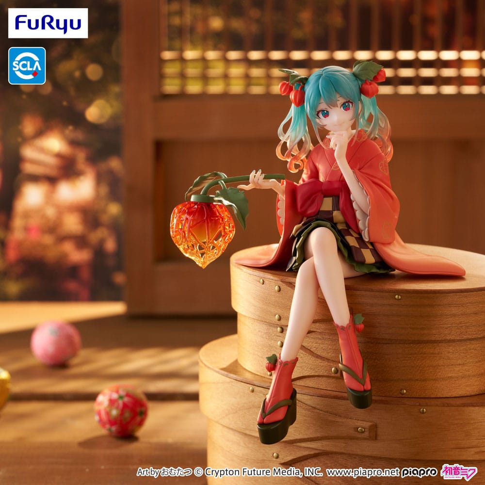 Hatsune Miku Noodle Stopper PVC Statue Flower Fairy Winter Cherry 15 cm Prizefiguren Yokina