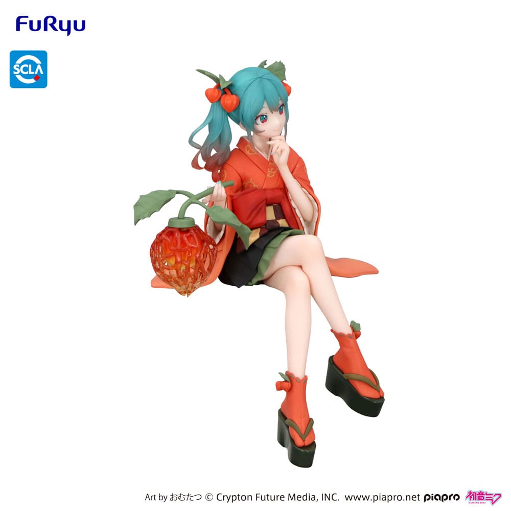 Hatsune Miku Noodle Stopper PVC Statue Flower Fairy Winter Cherry 15 cm Prizefiguren Yokina