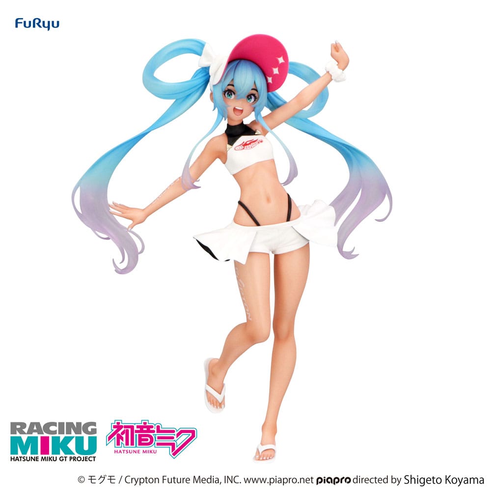 Hatsune Miku GT Project Trio-Try-iT PVC Statue Racing Miku 2024 Summer Holiday Ver. 21 cm Prizefiguren Yokina