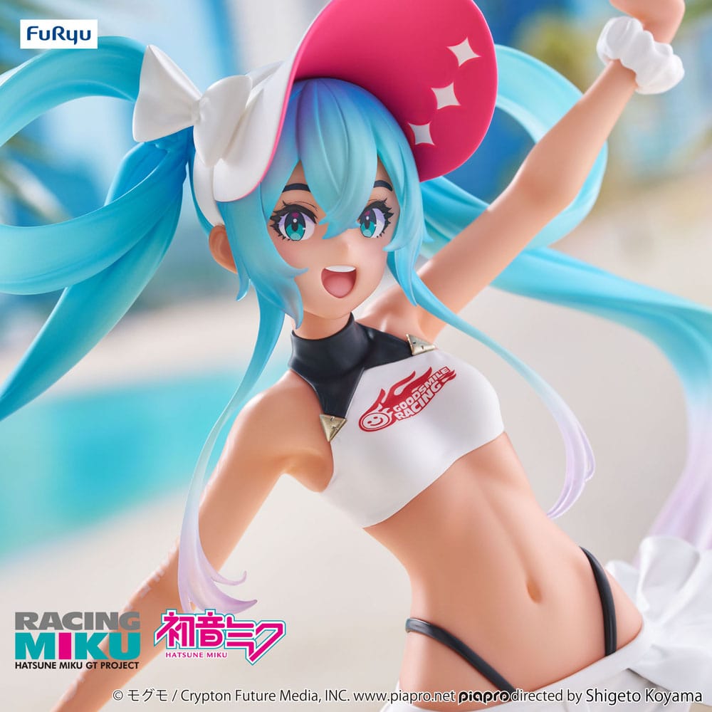 Hatsune Miku GT Project Trio-Try-iT PVC Statue Racing Miku 2024 Summer Holiday Ver. 21 cm Prizefiguren Yokina