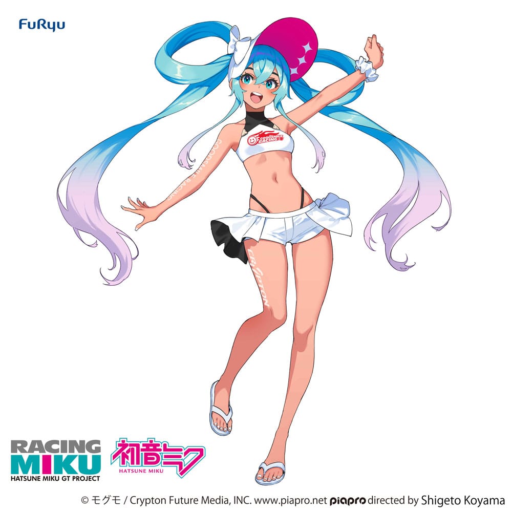Hatsune Miku GT Project Trio-Try-iT PVC Statue Racing Miku 2024 Summer Holiday Ver. 21 cm Prizefiguren Yokina