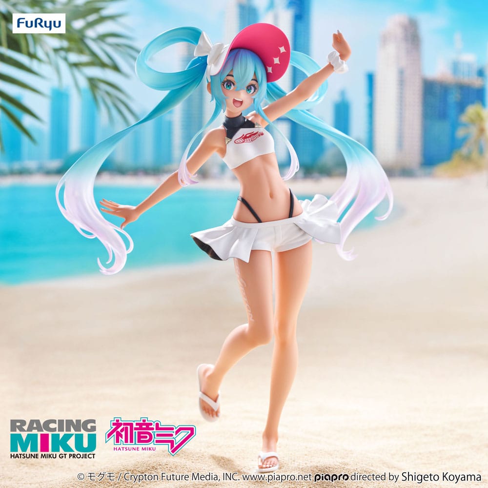 Hatsune Miku GT Project Trio-Try-iT PVC Statue Racing Miku 2024 Summer Holiday Ver. 21 cm Prizefiguren Yokina