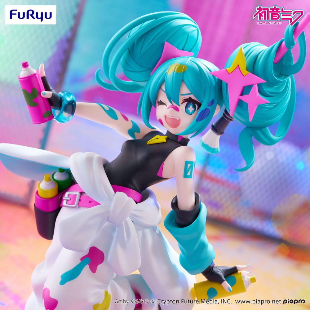 Hatsune Miku Trio-Try-iT PVC Statue Miku Paint Girl 19 cm Prizefiguren Yokina
