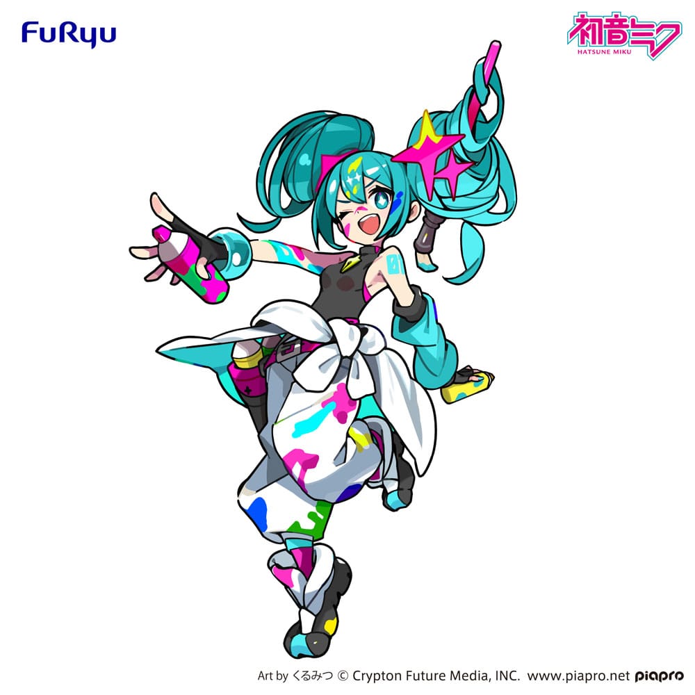 Hatsune Miku Trio-Try-iT PVC Statue Miku Paint Girl 19 cm Prizefiguren Yokina