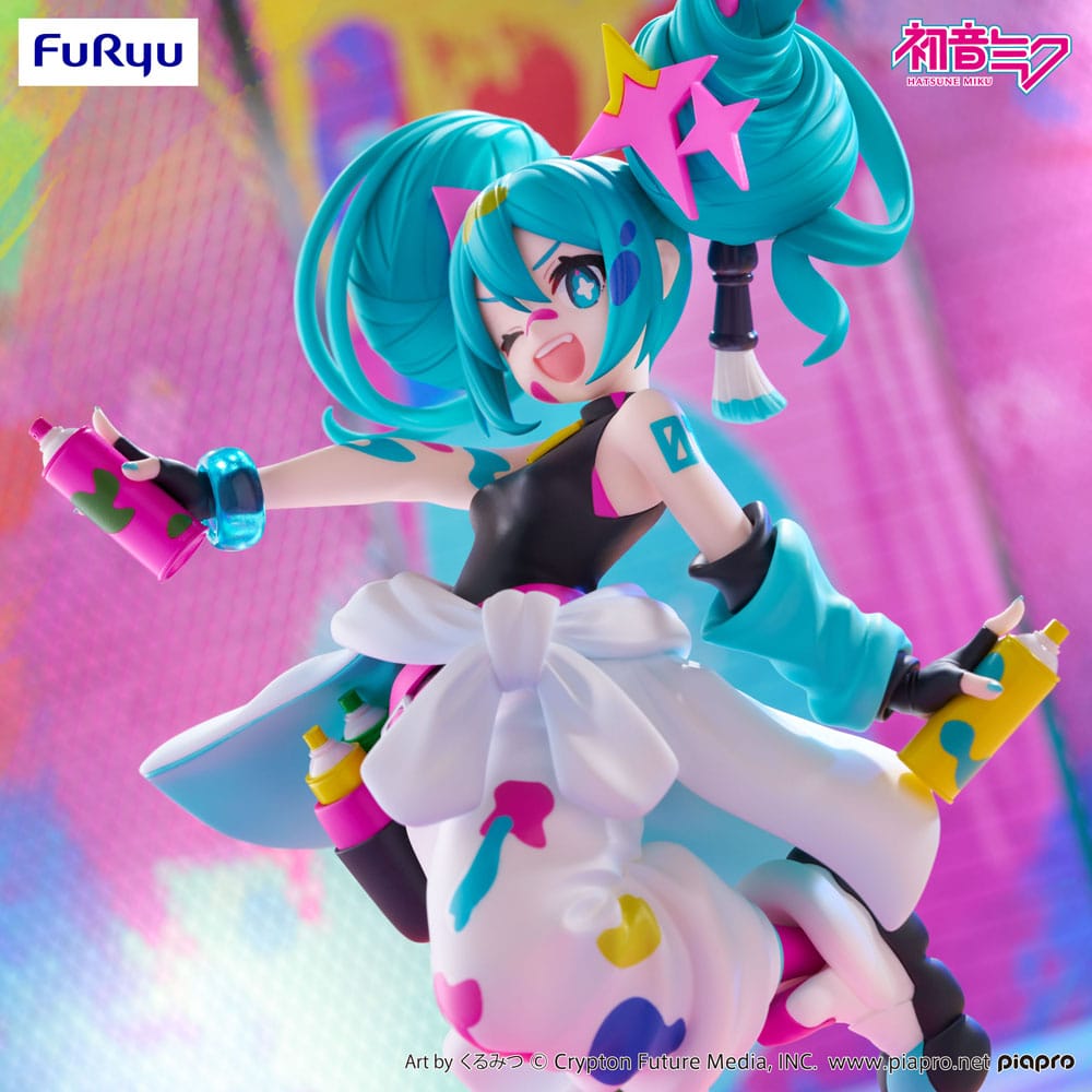 Hatsune Miku Trio-Try-iT PVC Statue Miku Paint Girl 19 cm Prizefiguren Yokina