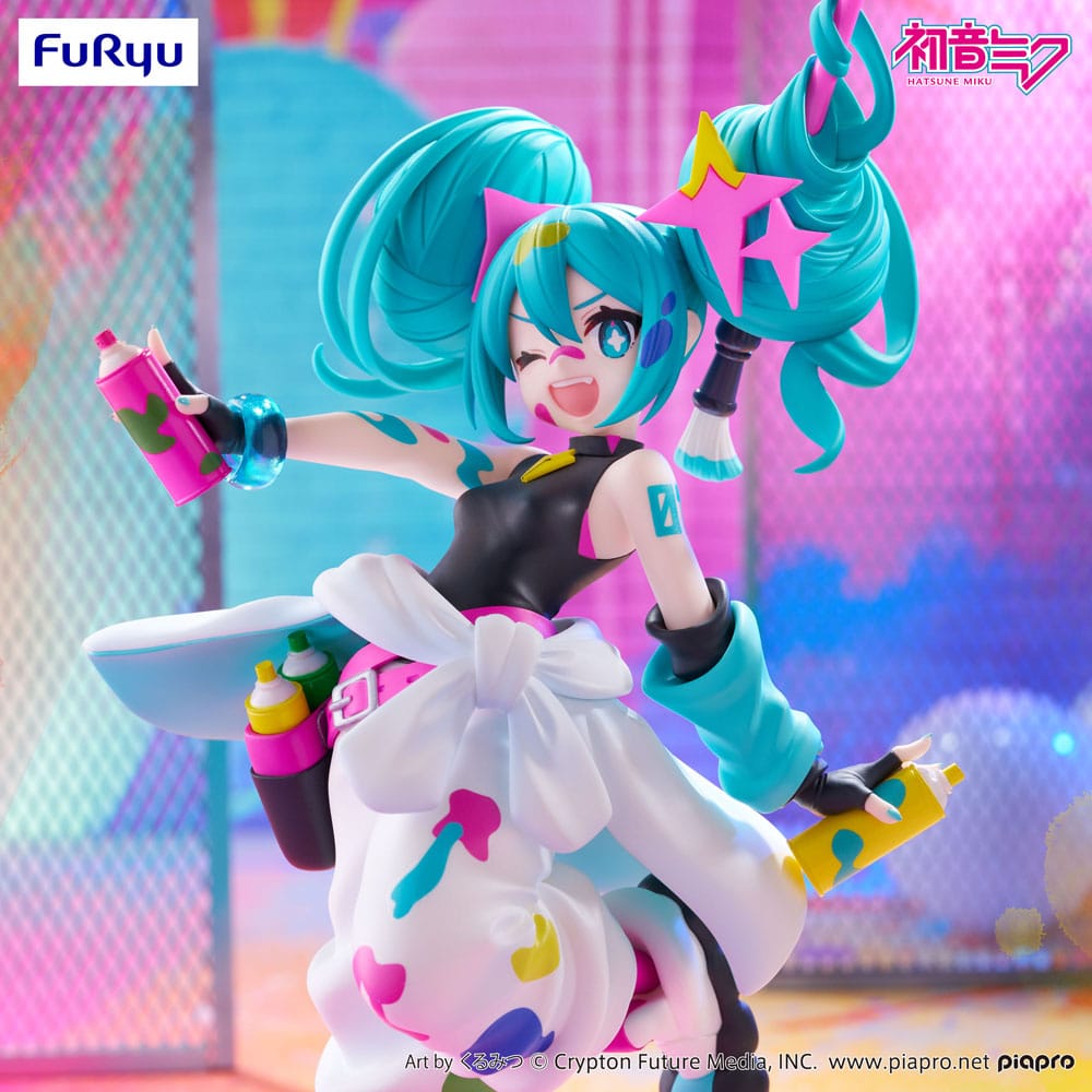 Hatsune Miku Trio-Try-iT PVC Statue Miku Paint Girl 19 cm Prizefiguren Yokina