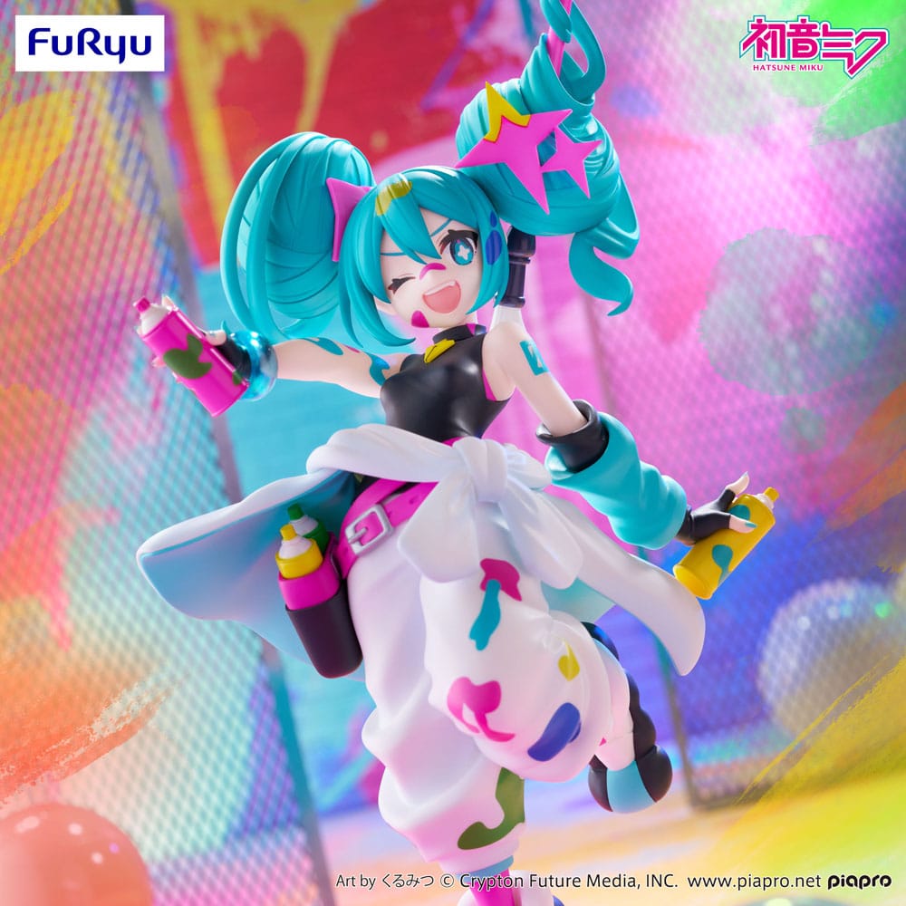 Hatsune Miku Trio-Try-iT PVC Statue Miku Paint Girl 19 cm Prizefiguren Yokina