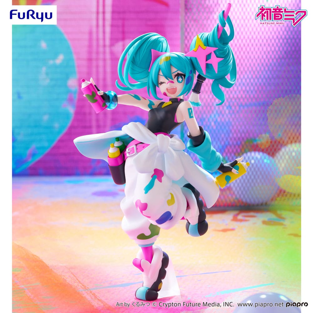 Hatsune Miku Trio-Try-iT PVC Statue Miku Paint Girl 19 cm Prizefiguren Yokina