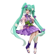 Hatsune Miku Noodle Stopper PVC Statue Flower Fairy Cosmos Purple Color Ver. 14 cm Prizefiguren Yokina