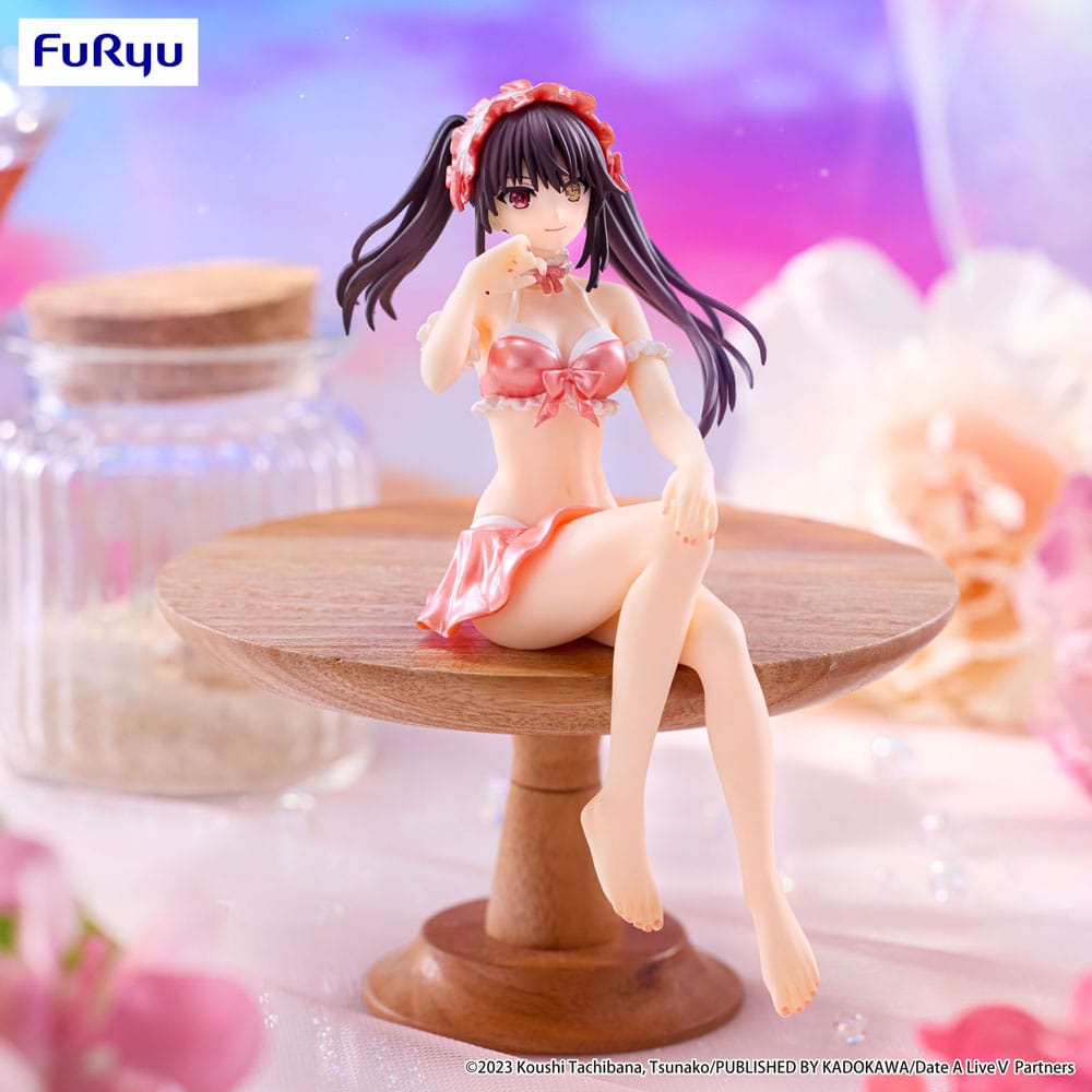 Date A Live V Noodle Stopper PVC Statue Kurumi Tokisaki Swimsuit Pastel Red Color Ver. 15 cm Prizefiguren Yokina