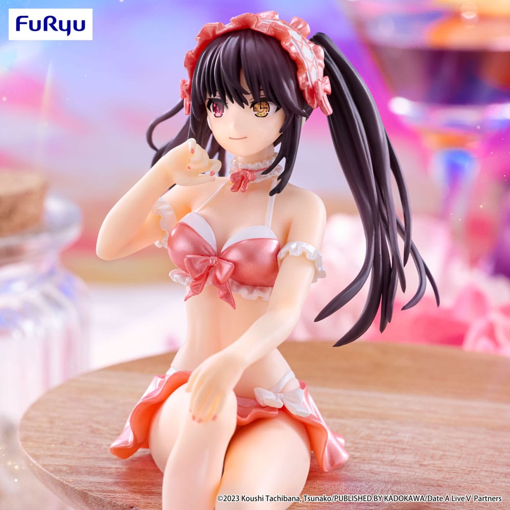 Date A Live V Noodle Stopper PVC Statue Kurumi Tokisaki Swimsuit Pastel Red Color Ver. 15 cm Prizefiguren Yokina