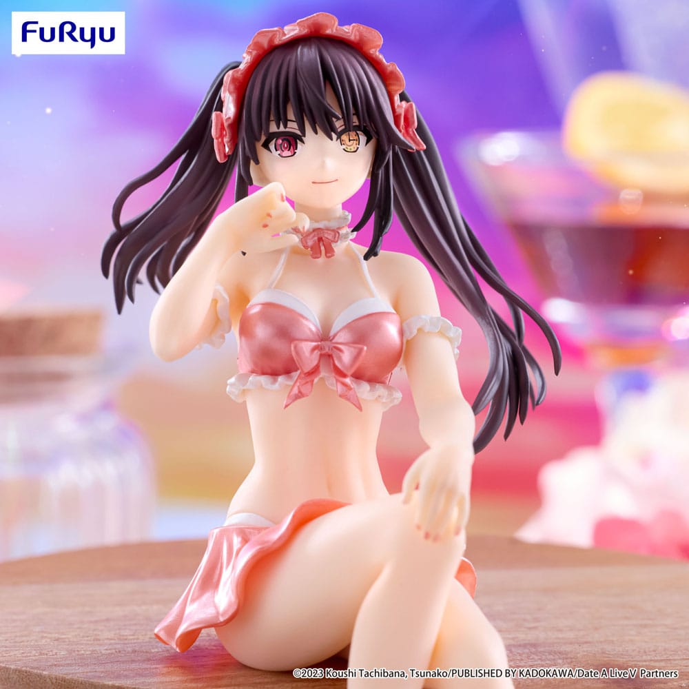 Date A Live V Noodle Stopper PVC Statue Kurumi Tokisaki Swimsuit Pastel Red Color Ver. 15 cm Prizefiguren Yokina