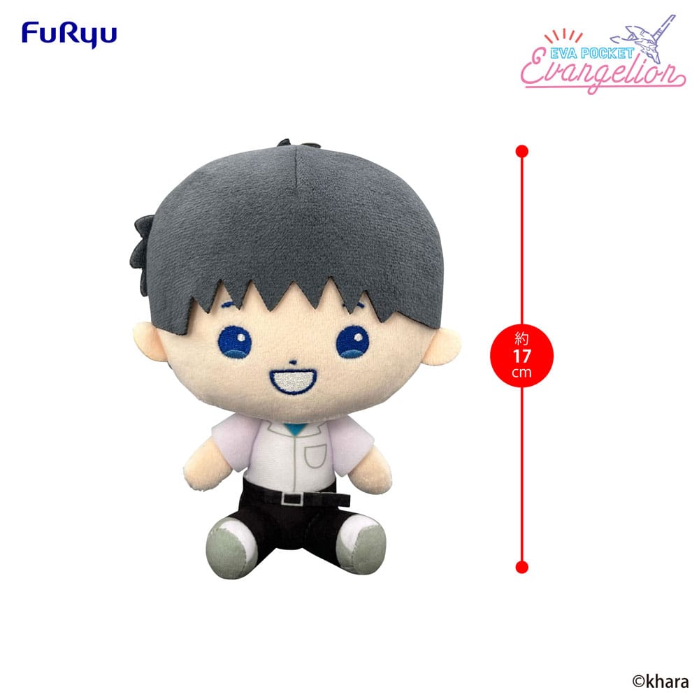Neon Genesis Evangelion Eva Pocket Plüschfigur Shinji 17 cm Plüschtier Yokina