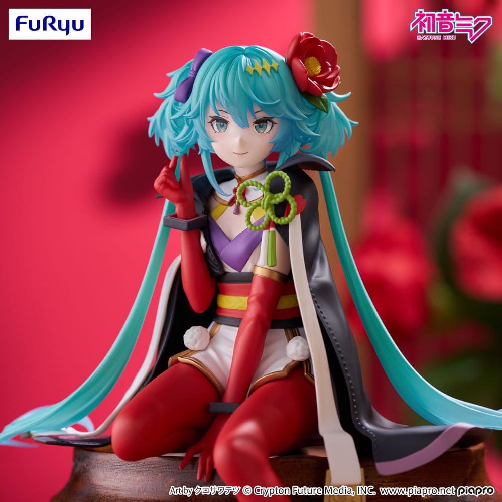 Hatsune Miku Noodle Stopper PVC Statue Flower Fairy Camellia 15 cm Prizefiguren Yokina