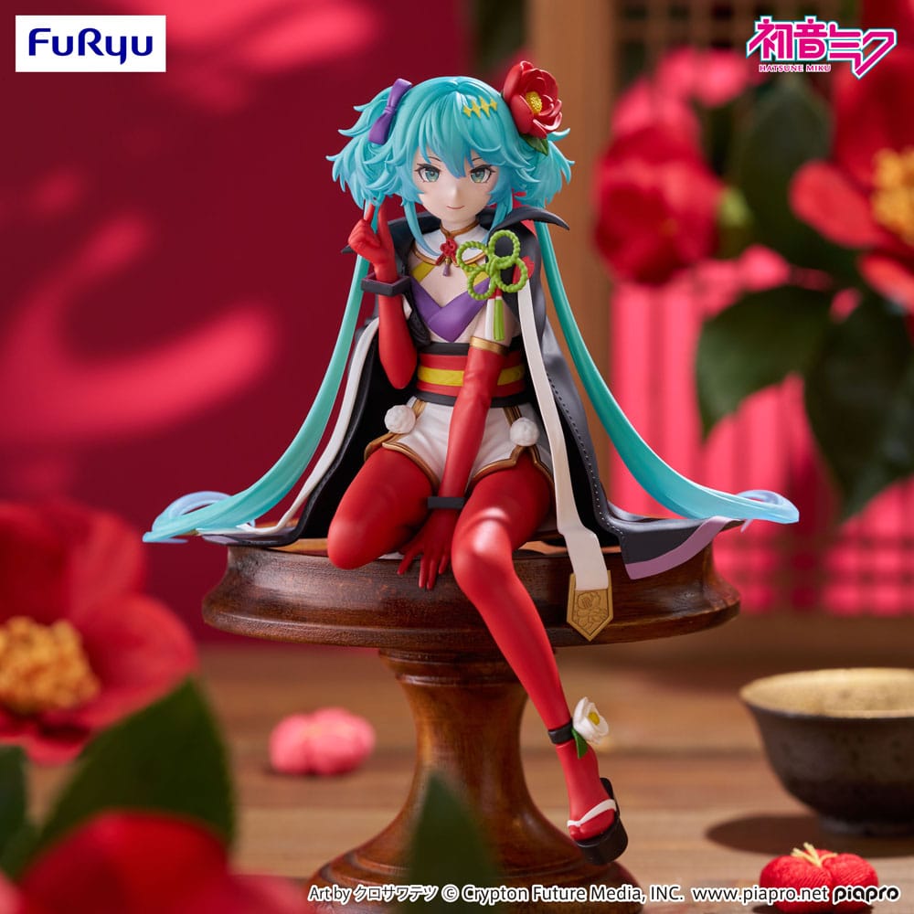 Hatsune Miku Noodle Stopper PVC Statue Flower Fairy Camellia 15 cm Prizefiguren Yokina
