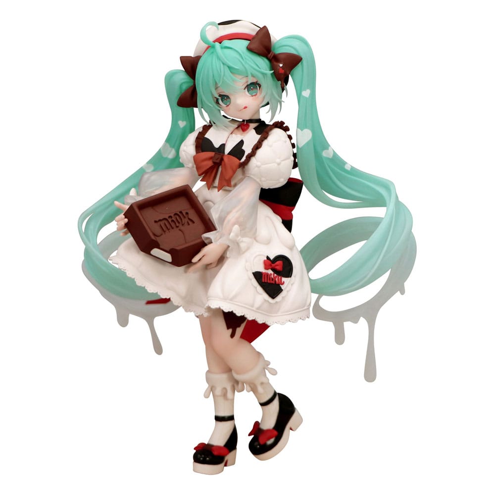 Hatsune Miku x Tirol Choco Trio-Try-iT PVC Statue Hatsune Miku Milk Ver. 18 cm Prizefiguren Yokina