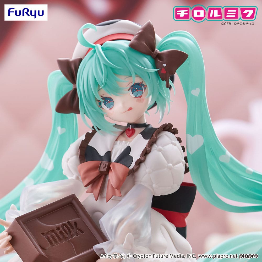 Hatsune Miku x Tirol Choco Trio-Try-iT PVC Statue Hatsune Miku Milk Ver. 18 cm Prizefiguren Yokina