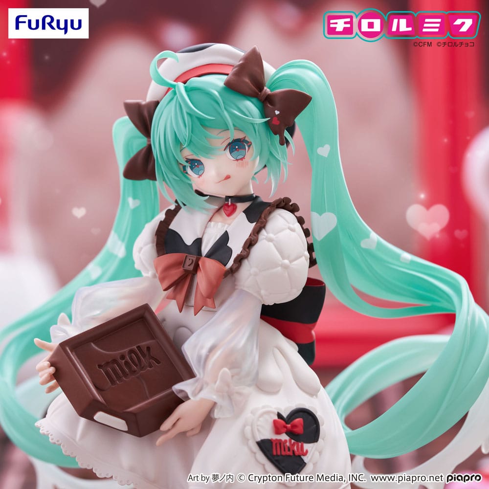 Hatsune Miku x Tirol Choco Trio-Try-iT PVC Statue Hatsune Miku Milk Ver. 18 cm Prizefiguren Yokina
