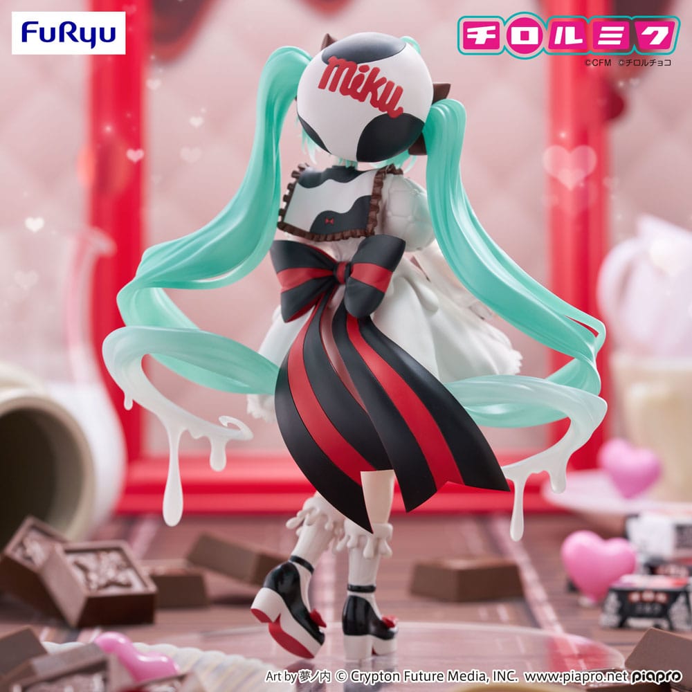 Hatsune Miku x Tirol Choco Trio-Try-iT PVC Statue Hatsune Miku Milk Ver. 18 cm Prizefiguren Yokina