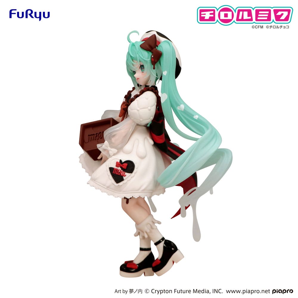 Hatsune Miku x Tirol Choco Trio-Try-iT PVC Statue Hatsune Miku Milk Ver. 18 cm Prizefiguren Yokina