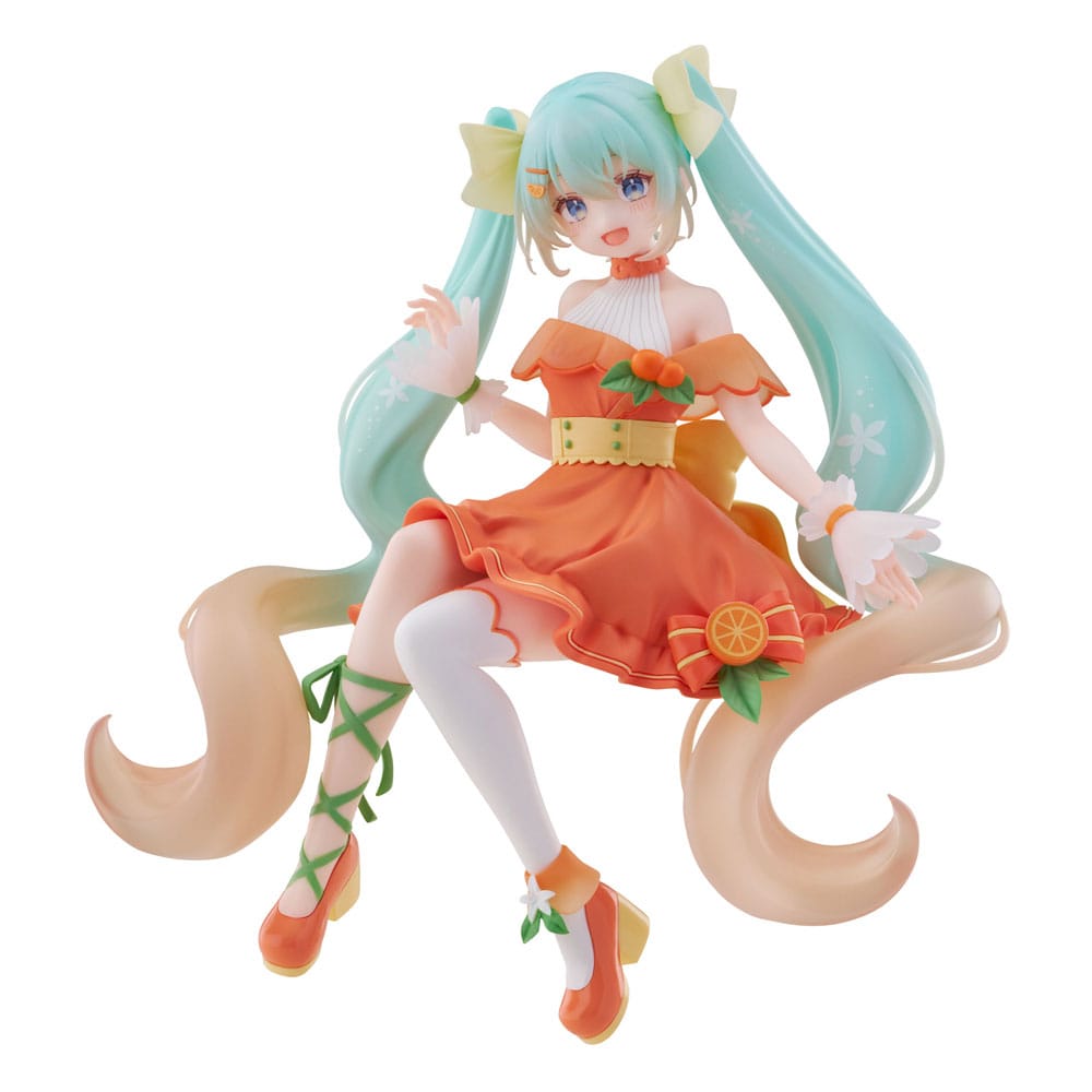 Hatsune Miku Noodle Stopper PVC Statue Hatsune Miku Citrus Ver. 14 cm Prizefiguren Yokina