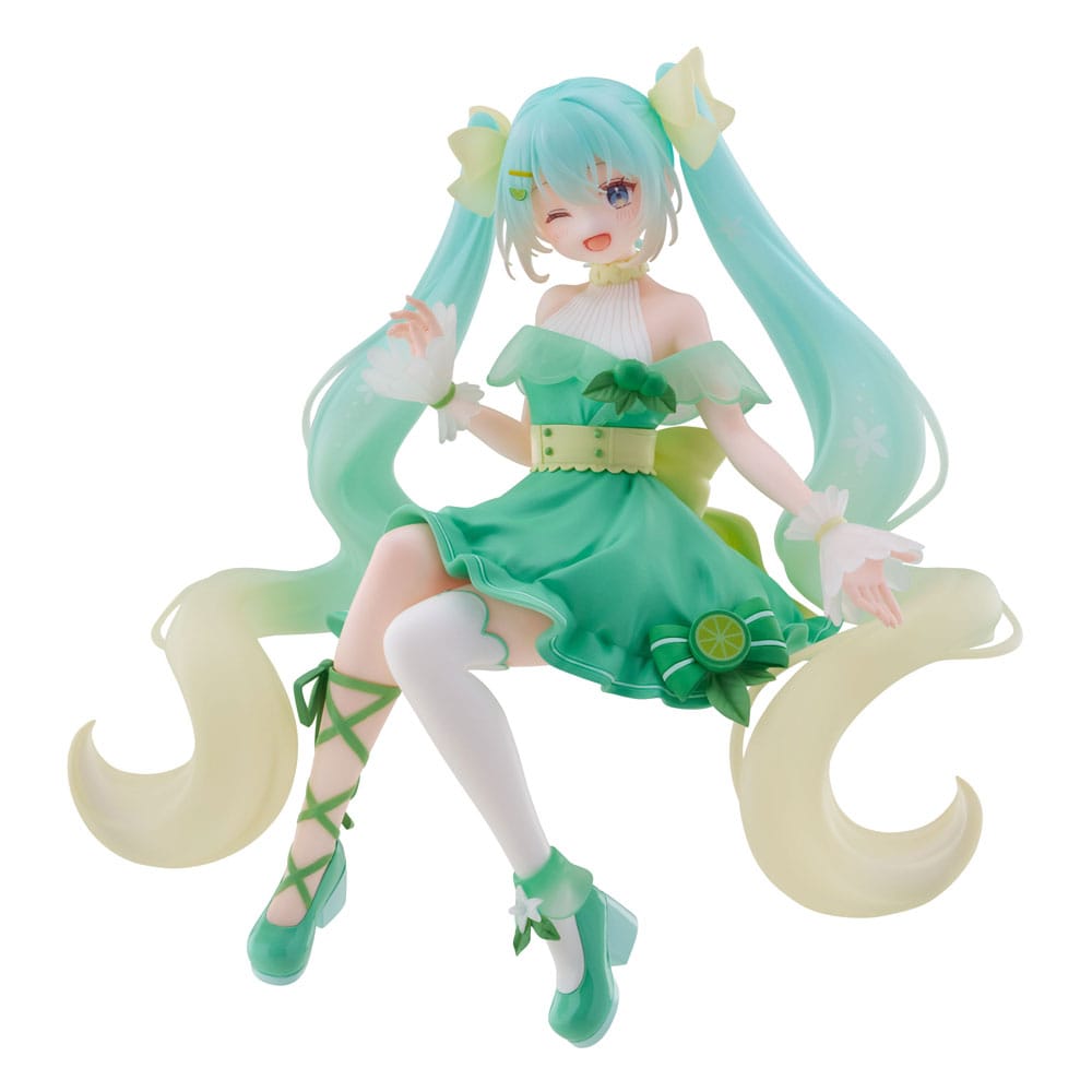 Hatsune Miku Noodle Stopper PVC Statue Hatsune Miku Lime Ver. 14 cm Prizefiguren Yokina